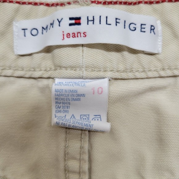 ❤️💙TOMMY HILFIGER💙❤️ Khaki Ankle Length Cropped Pants Size 10 Business Casual - Picture 2 of 9